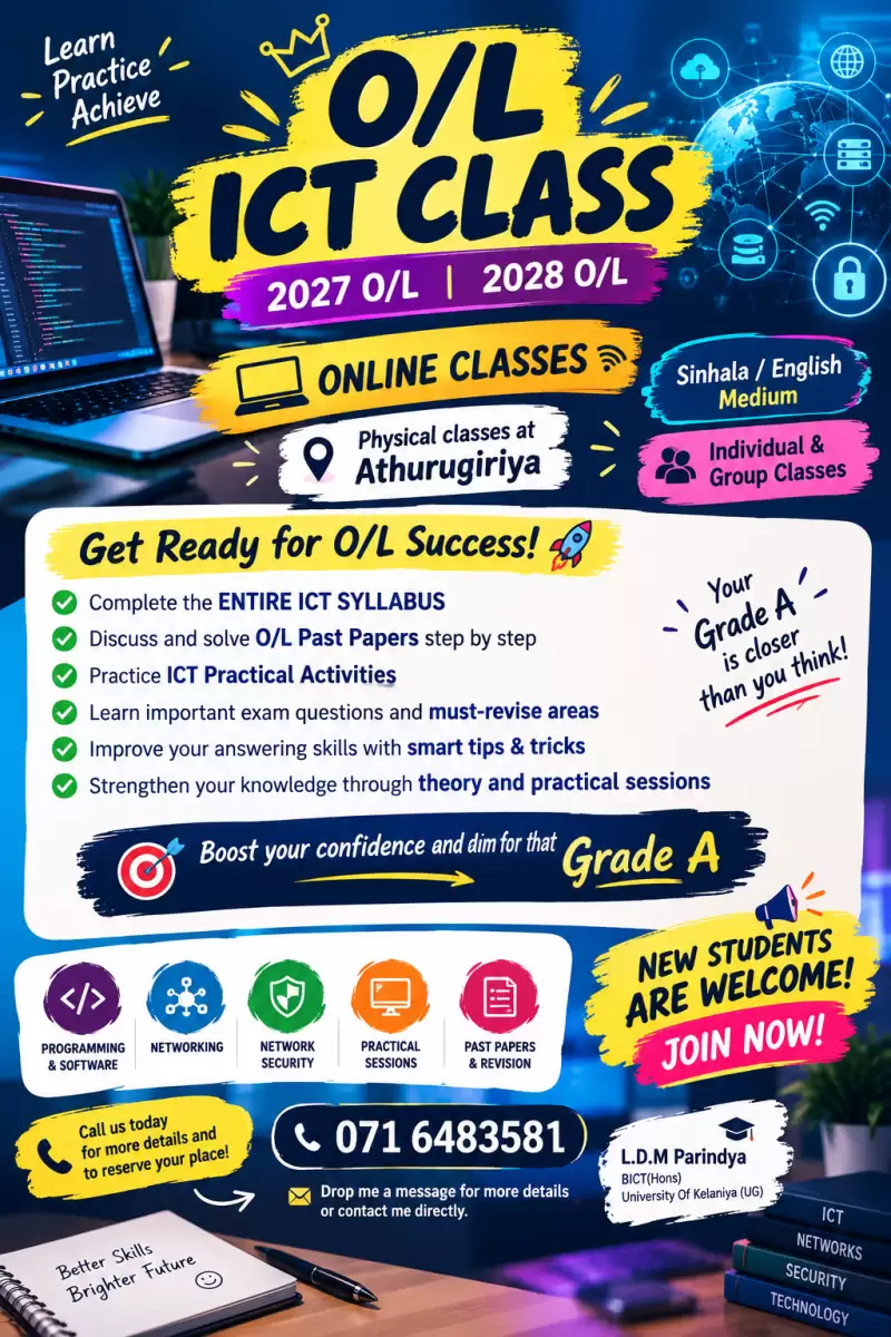 O/L ICT CLASSES