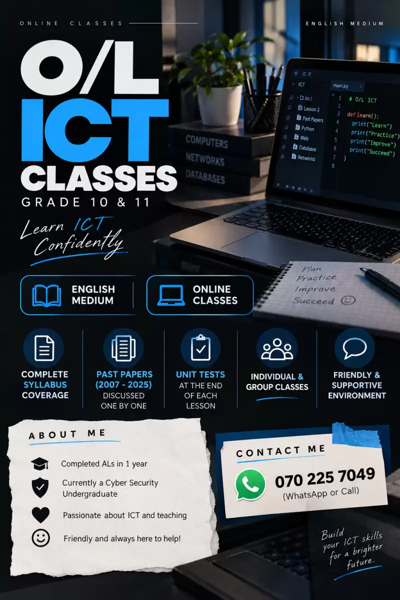 O/L ICT CLASSES (LOCAL)