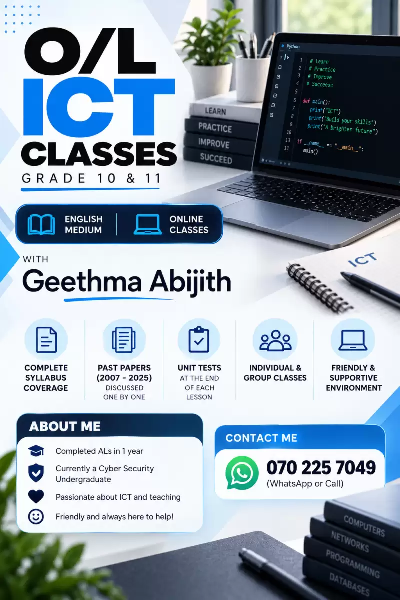 O/L ICT CLASSES ONLINE