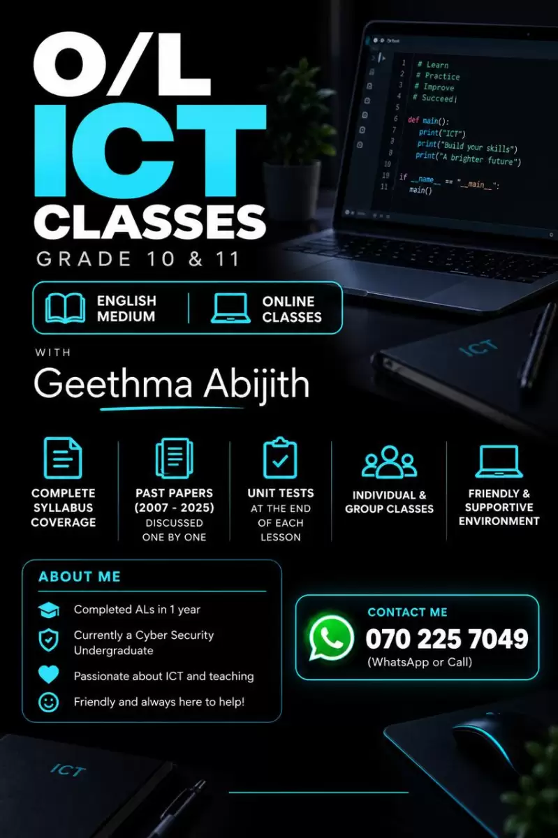 O/L ICT CLASSES ONLINE