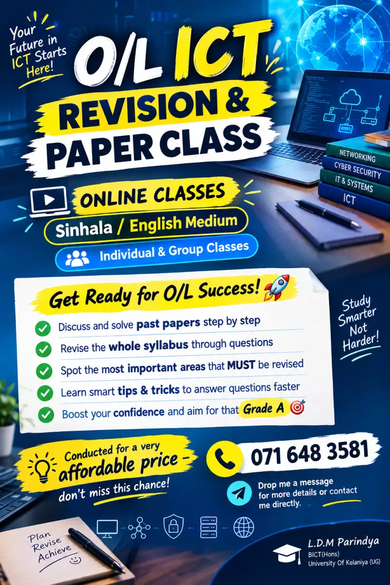 O/L ICT PAPER CLASS