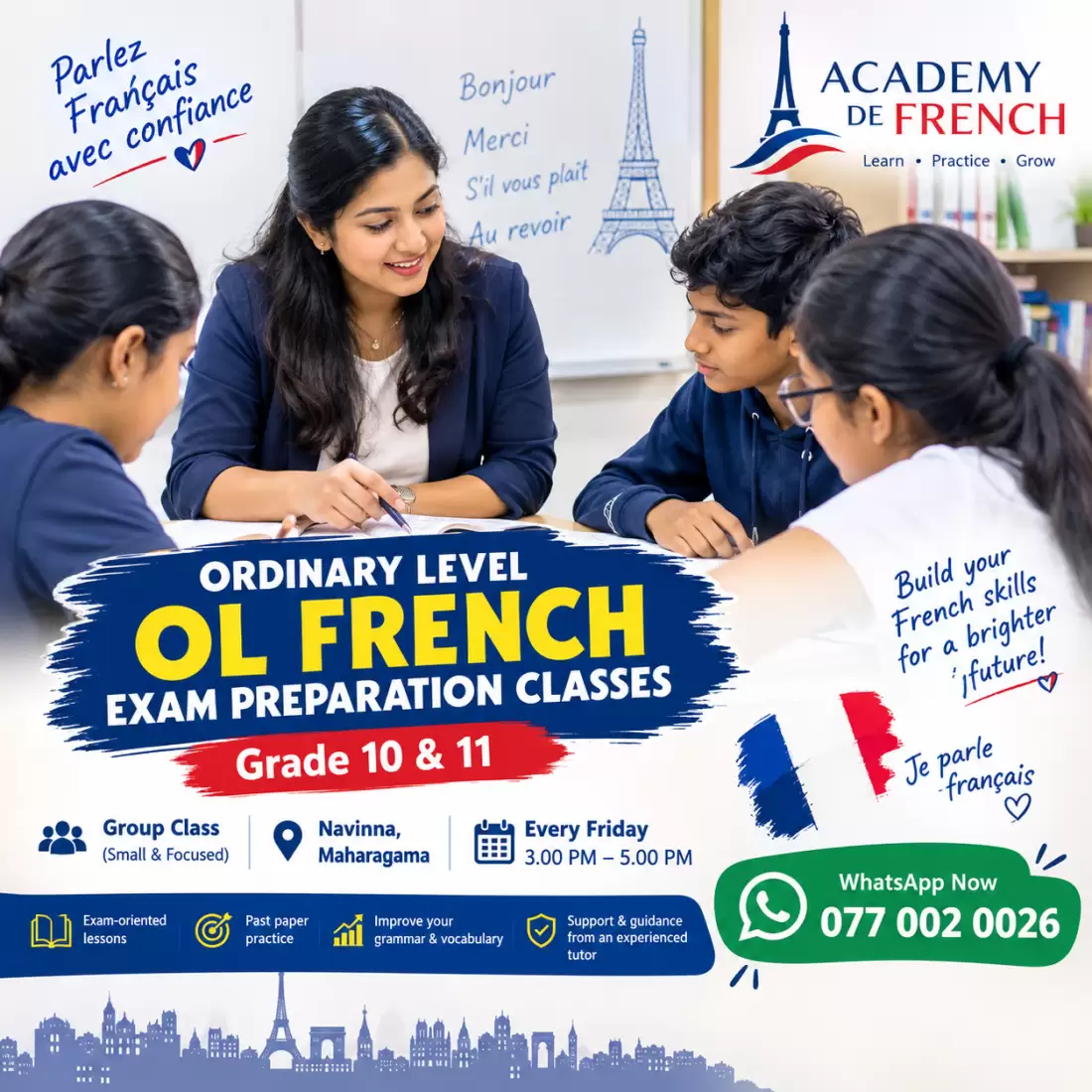 🇫🇷📚 **OL FRENCH CLASSES FOR 2027 & 2028 O/L STUDENTS** 🎓✨