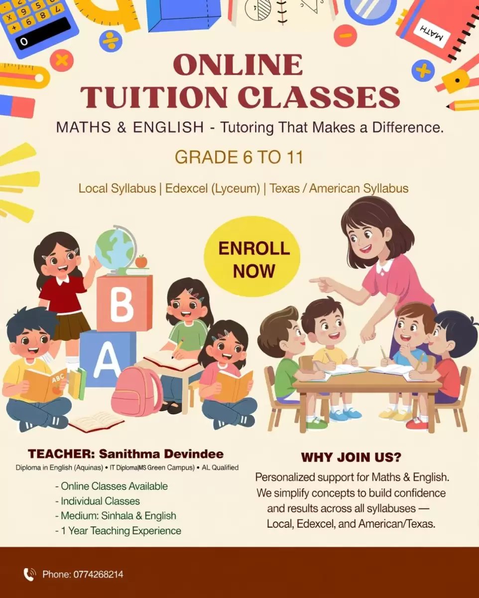 ONLINE CLASSES FOR GRADE 6 - 11