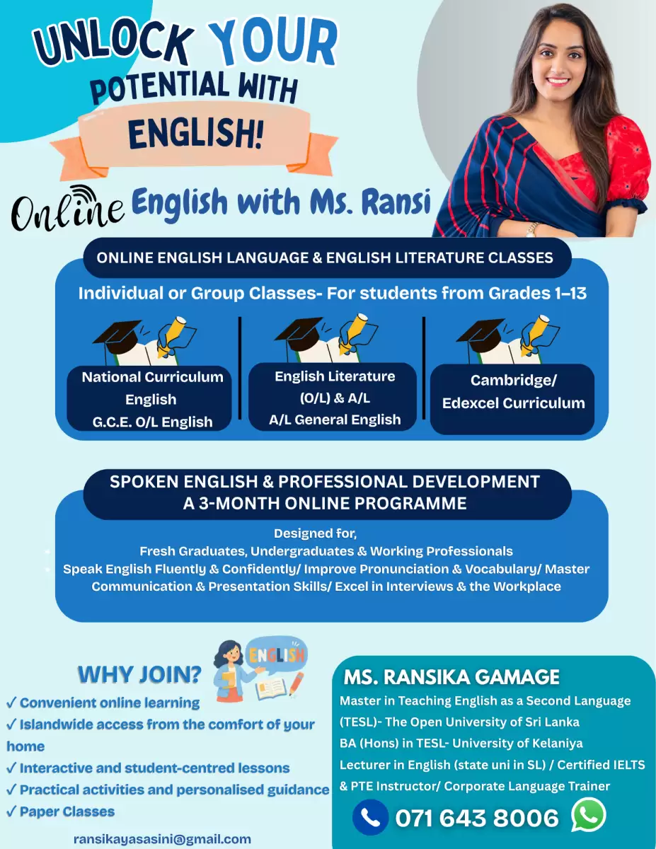 Online English and English Literature Classes- from Grades 1-13