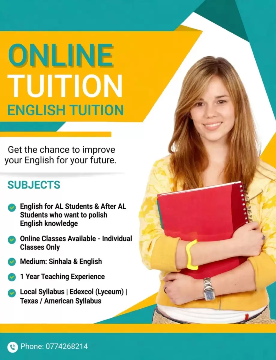 ONLINE ENGLISH TUITION FOR AL's
