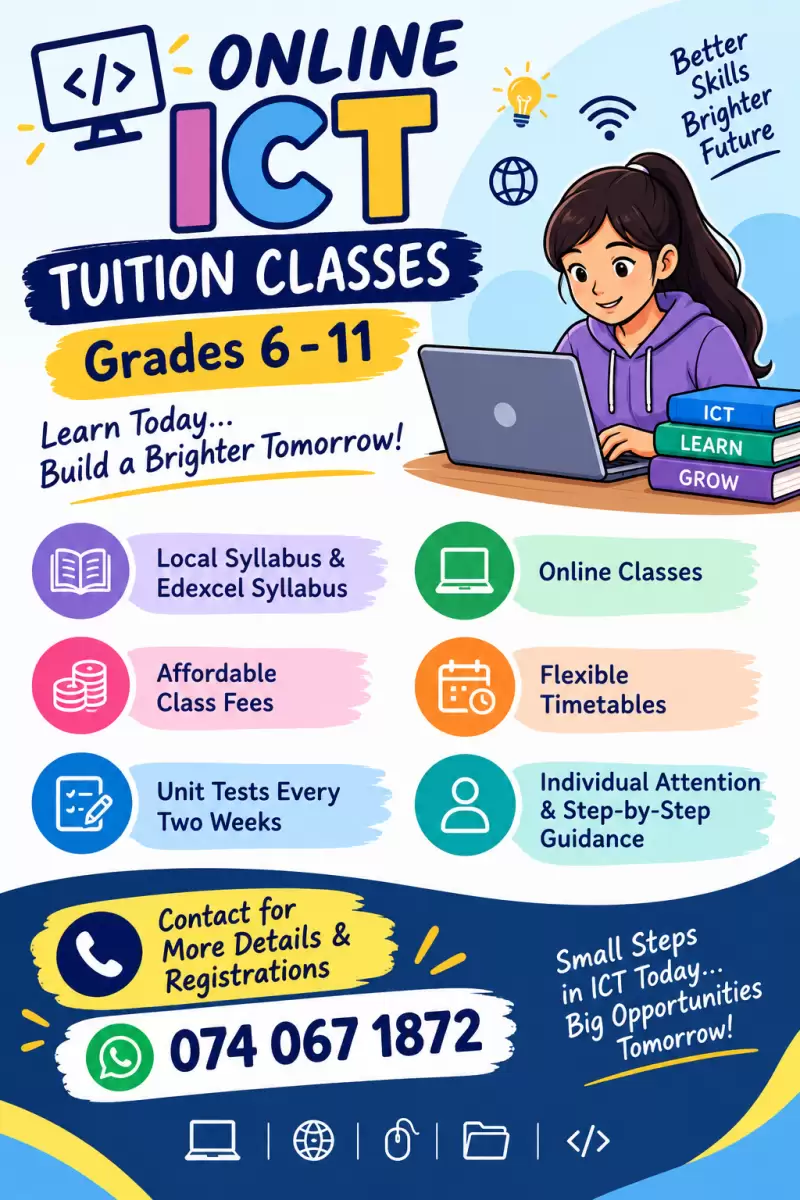 Online ICT Tuition Classes - Grade 6-11