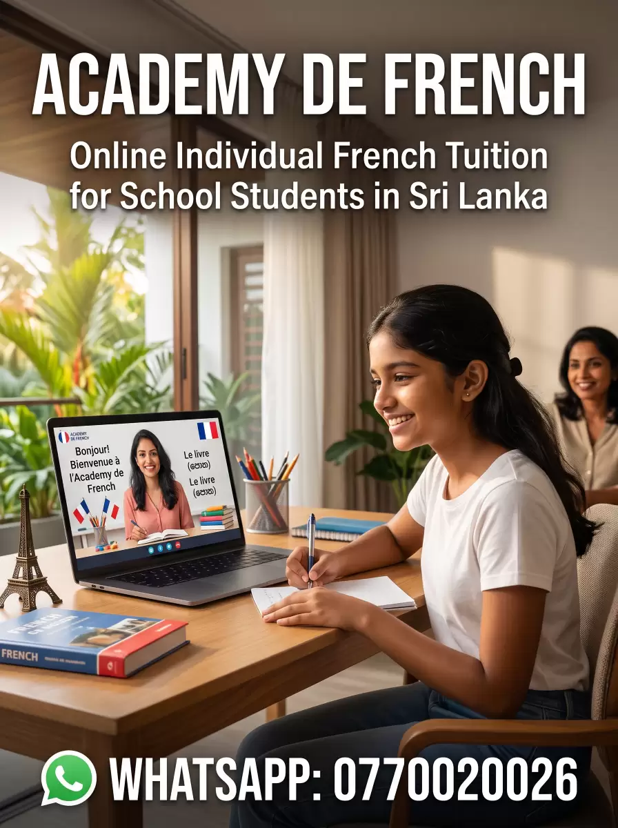 🇫🇷📚 ONLINE INDIVIDUAL FRENCH TUITION FOR SCHOOL STUDENTS 🇱🇰💻