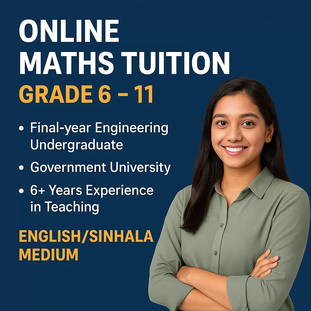 Online Mathematics Tuition – Grade 6 to 11 (Sinhala & English Medium)