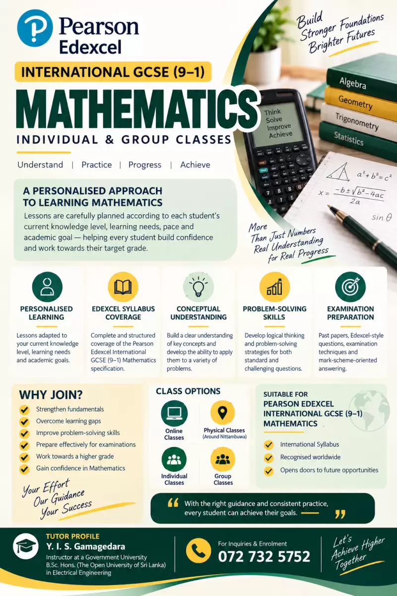 Pearson Edexcel International GCSE (9–1) Mathematics