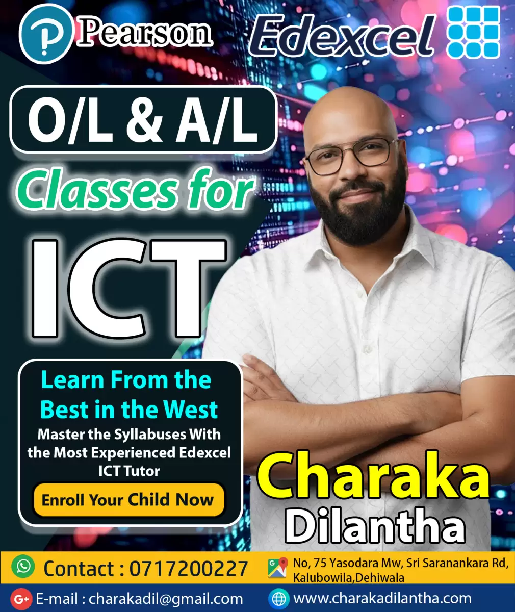 🚀 Pearson Edexcel O/L & A/L ICT Classes (English Medium)