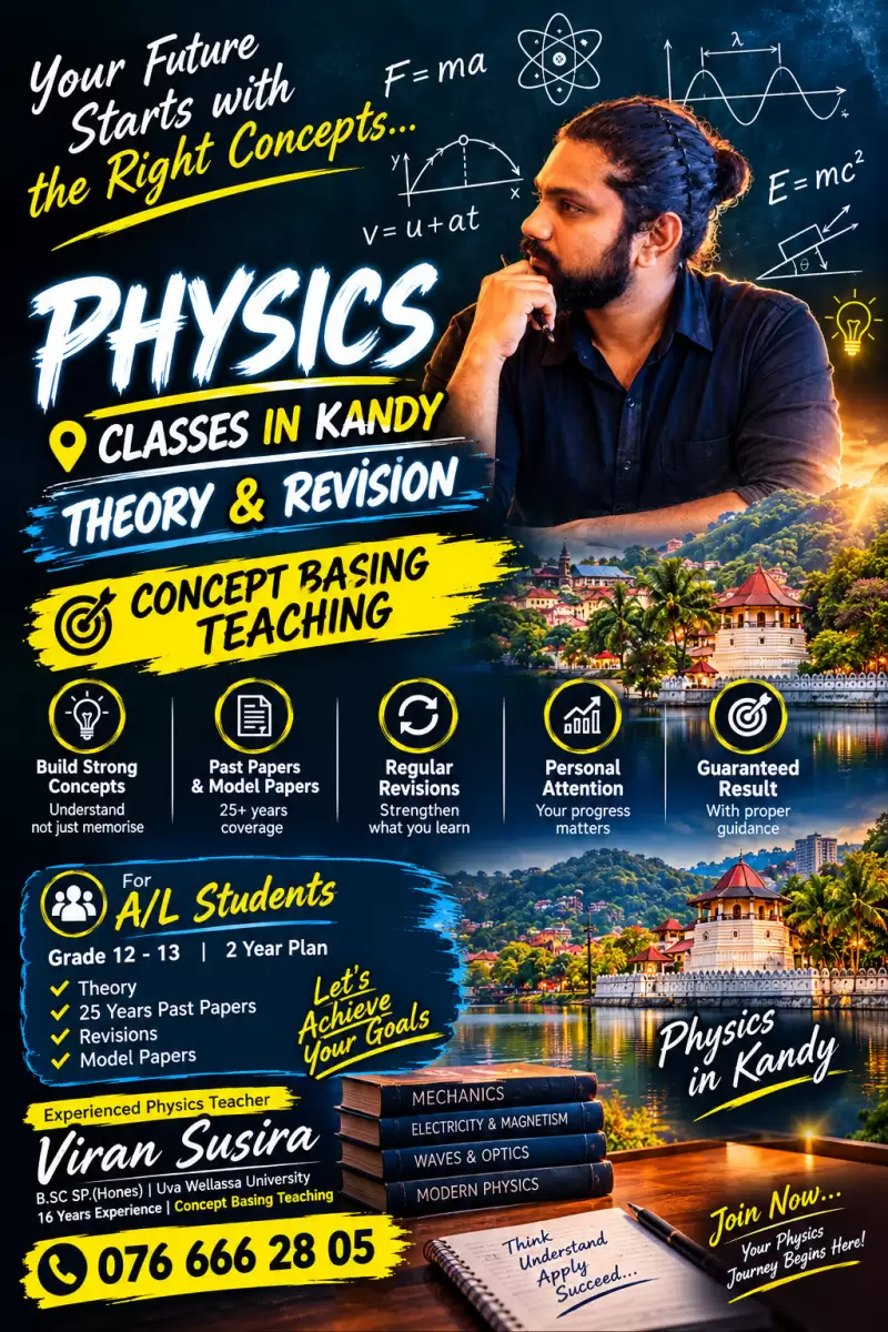 Physics class in kandy