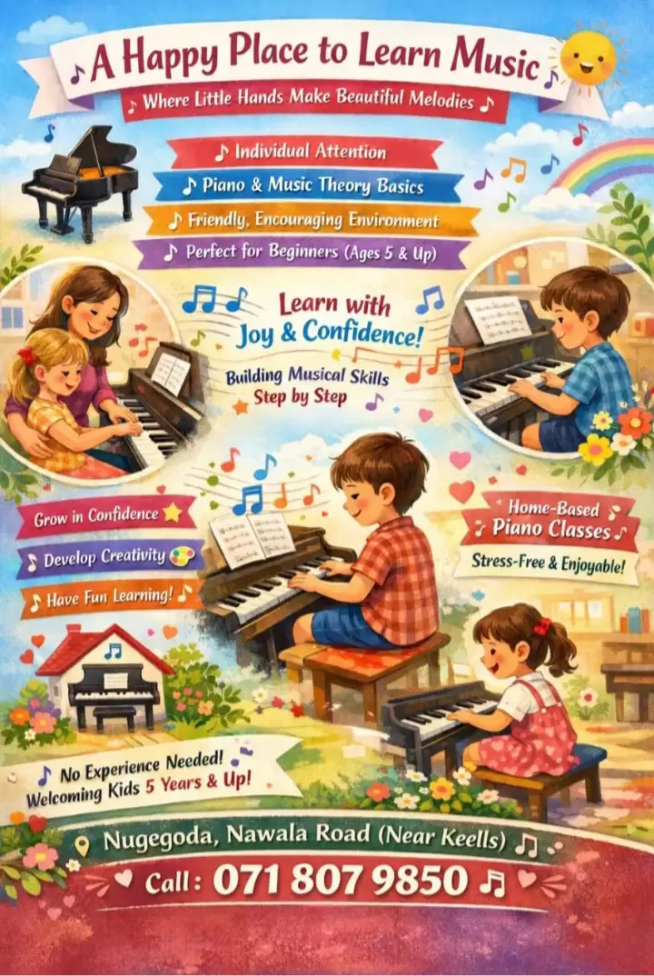 🎹 Piano Classes- Nugegoda