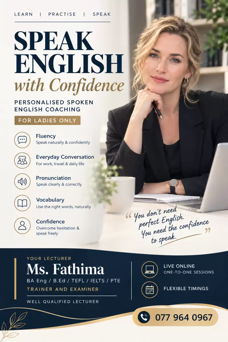 PRACTICAL ENGLISH SPEAKING COURSE FOR LADIES