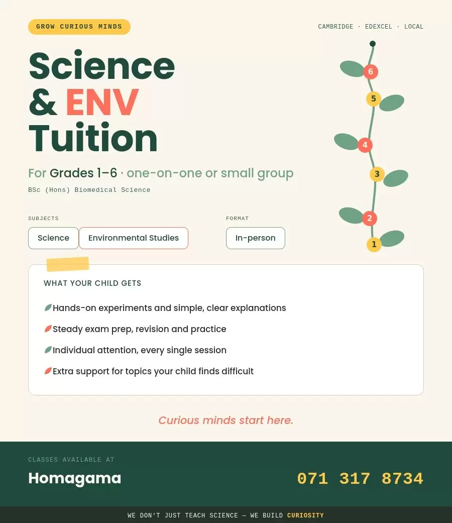 Primary Science and ENV classes