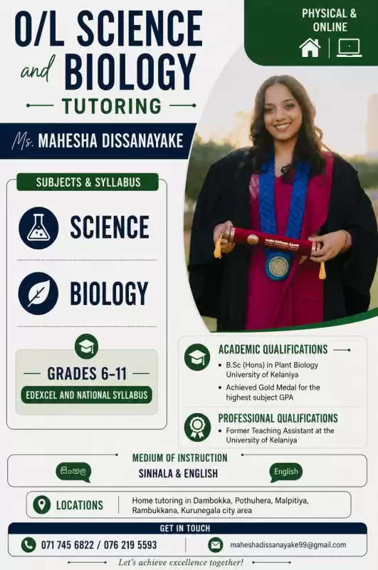 Science Class for National and Edexcel syllabus