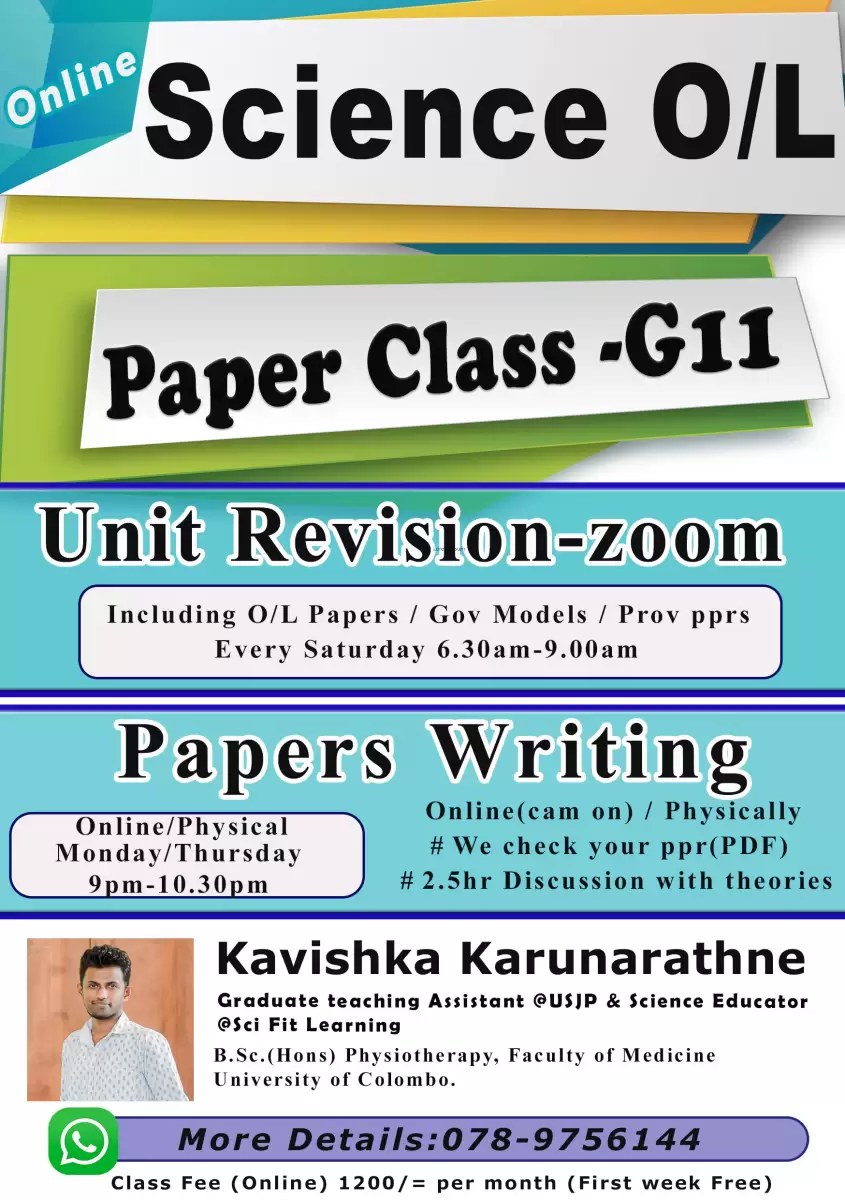 Science Classes for Grade 10 and 11