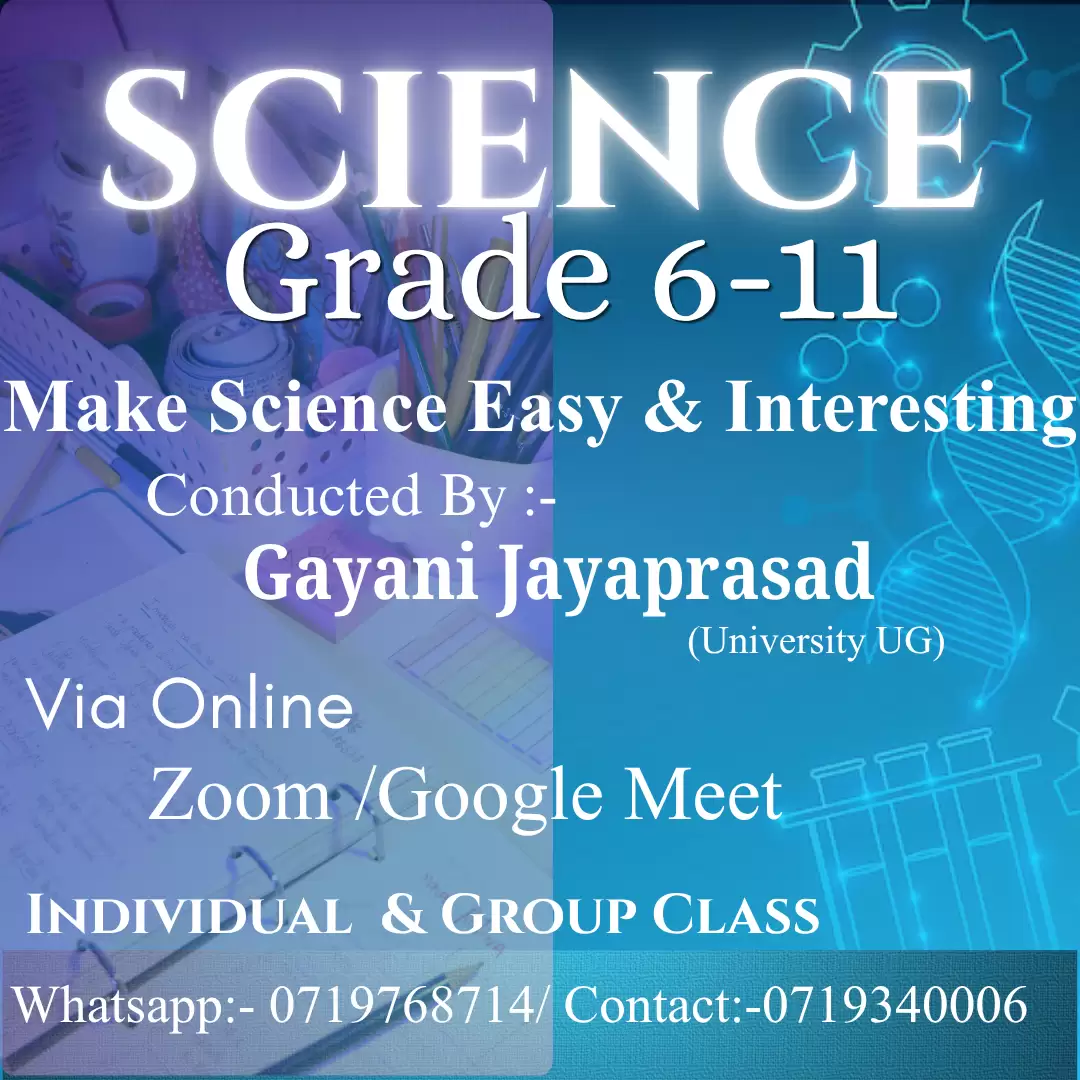 🔬 Science Made Simple! | Online Science Classes for Grade 6–11 | Sinhala Medium | Local Syllabus