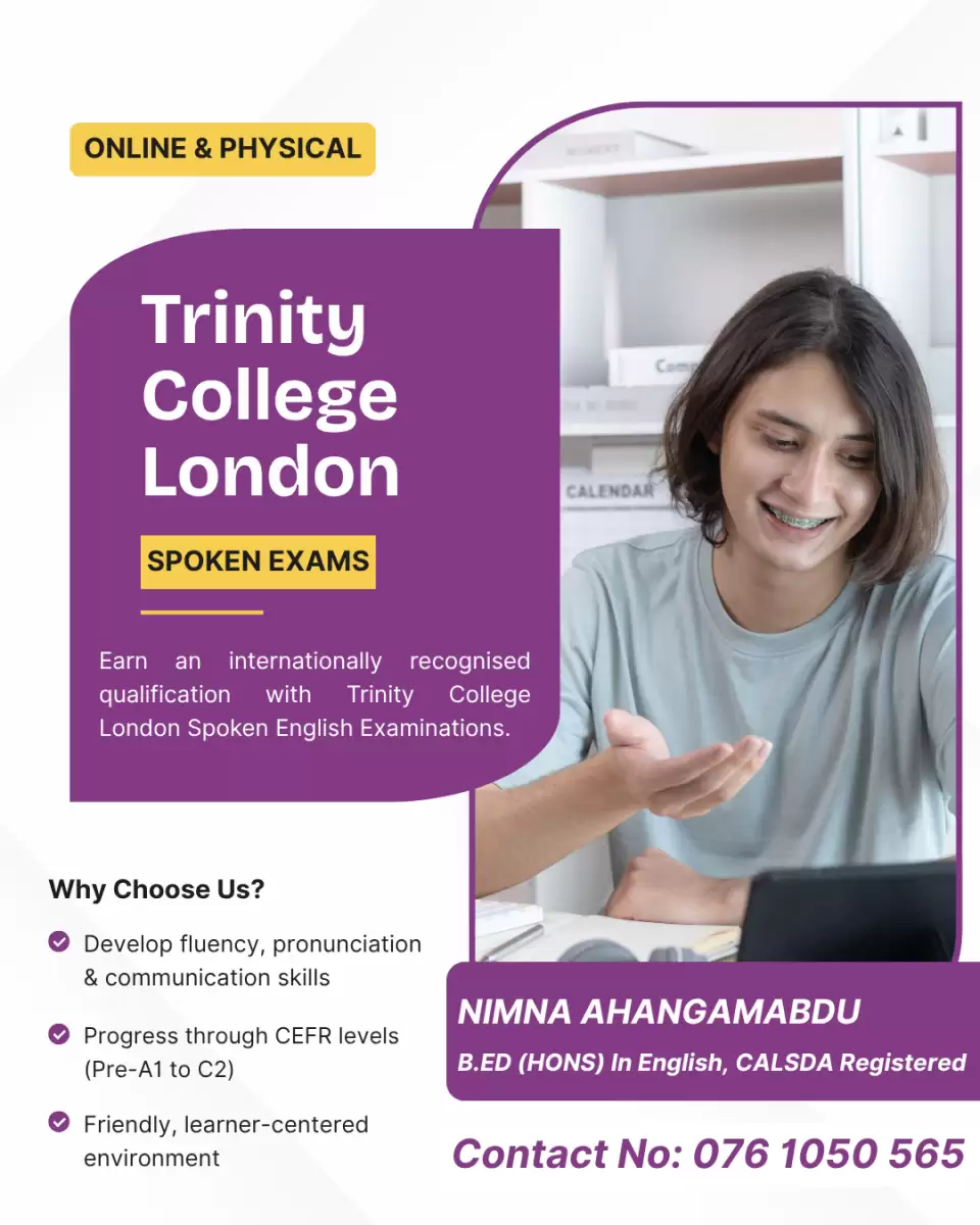 Spoken English Classes (Trinity College London Exams)
