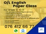 O/L English Paper Class