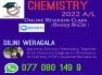 Chemistry Online class  2023 A/L for new comers