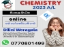 Chemistry Online class  2023 A/L