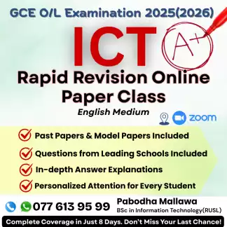 2025/2026 O/L ICT Last Minute Smart Revision