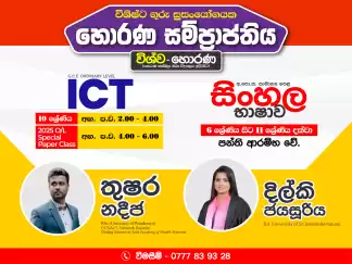 2025 O/L ICT Special Paper Class