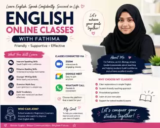 2026 & 2027 O/L English Online Classes (English / Tamil / Sinhala Medium Available)