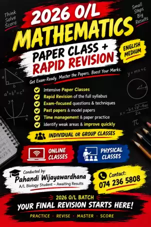 2026 OL Maths Paper Class + Rapid Revision