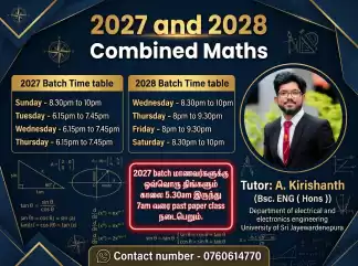 2027 & 2028 combined maths
