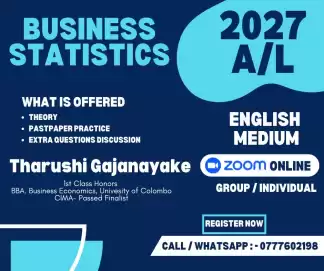 2027 A/L Business Statistics