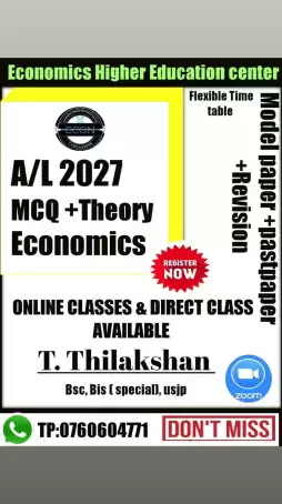 2027 Economics class for tamil & English medium student
