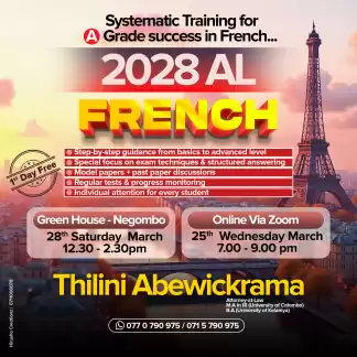 2028 A/L French Classes