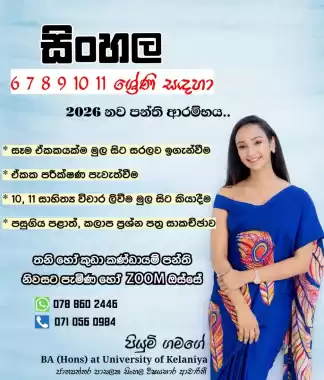 සිංහල භාෂාව හා සාහිත්‍යය (6 - 11)