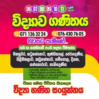 තනි හා කණ්ඩායම් පන්ති 6/11 ගණිතය හා විද්‍යාව