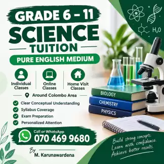 6-11 english medium science classes