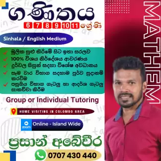 6-11 mathematics (Sinhala and English medium)