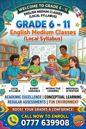 6 to 11 local syllabus classes ONLINE