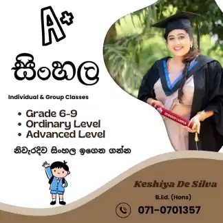 A සිහින සිහිනයක් නොවන අපේ සිංහල පන්තිය.
