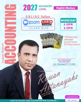 A/ L 2027 ACCOUNTING - English Medium (Online Class)