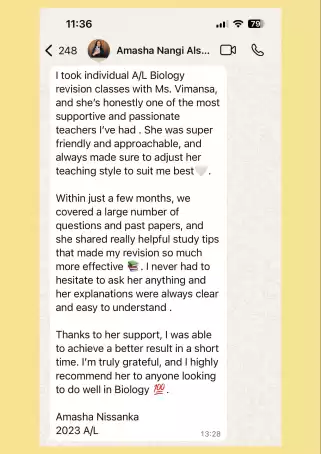 A/L Biology Classes