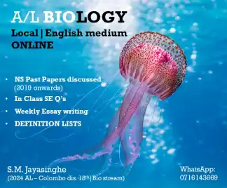 A/L Biology|English Medium|Local syllabus