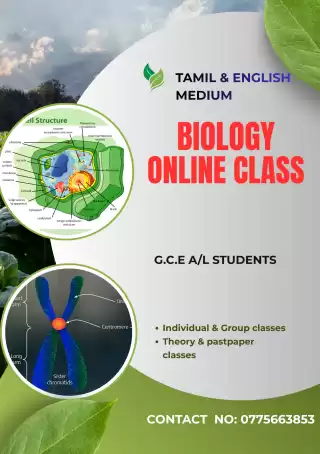 A/L Biology online classes Tamil& English medium