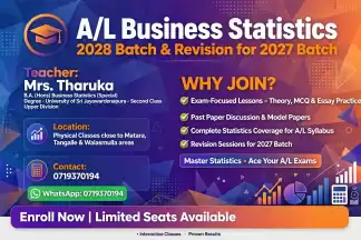 A/L Business Statistics class for 2027 & 2028