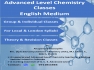 A/L Chemistry Classes - English Medium