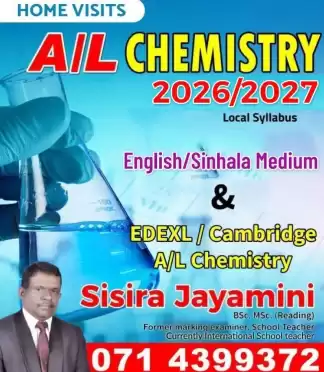 A/l Chemistry National 2026 / 2027&, Edecxel /Cambridge A/L