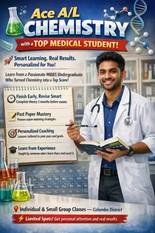 A/L English medium Chemistry.