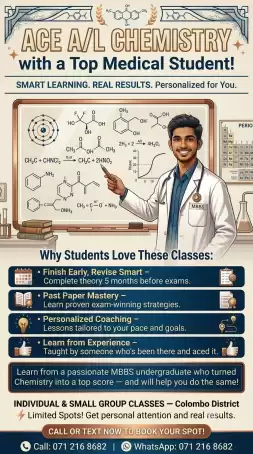A/L English medium Chemistry.