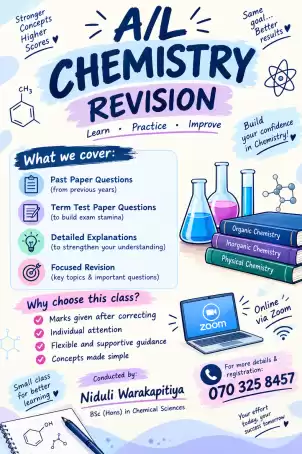 A/L English medium Chemistry Revision