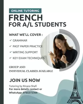 A/L French online tutoring